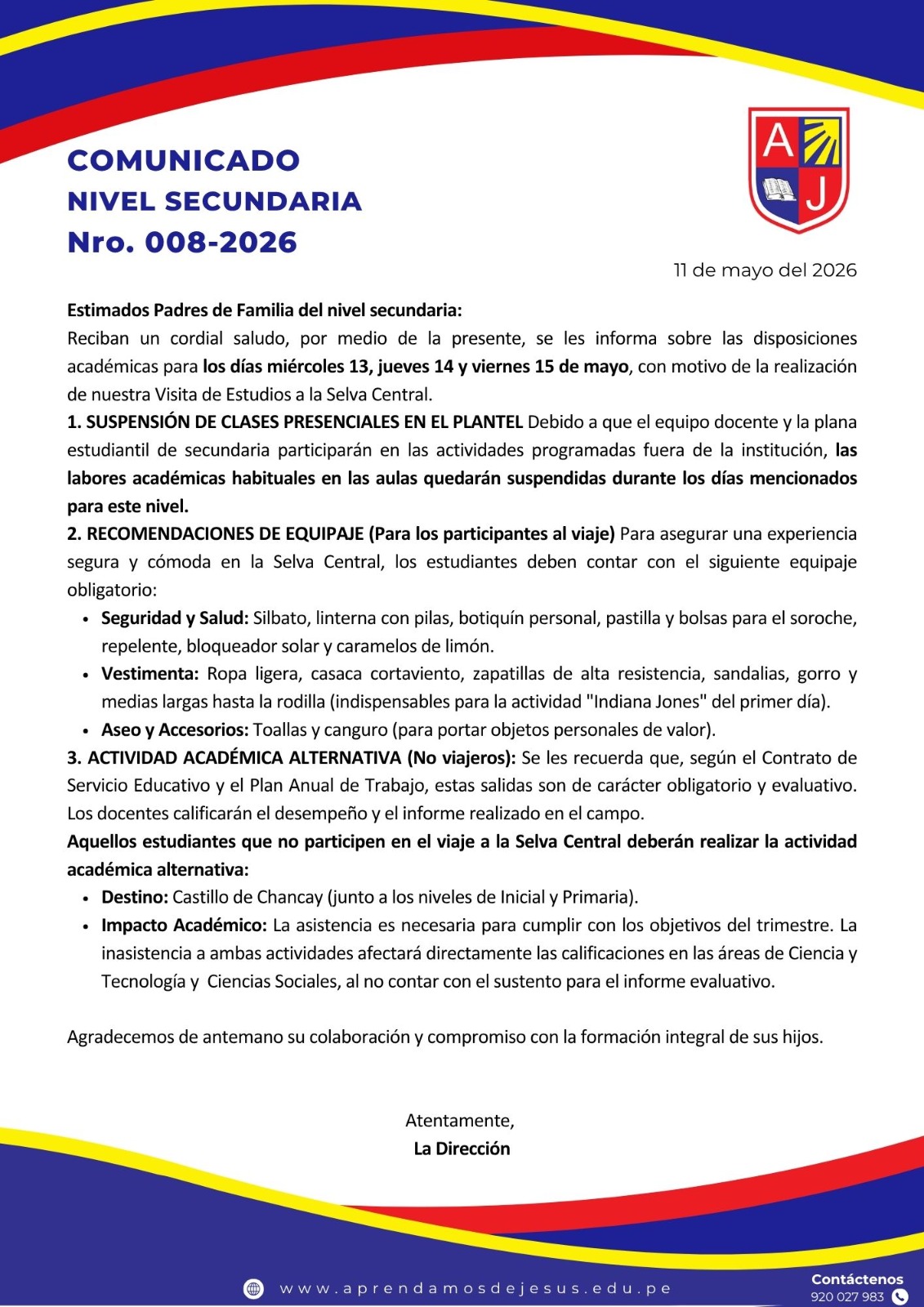 RECORDATORIOS